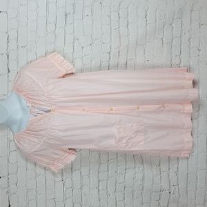 Komar - Vintage Pink Embroidered House Dress 💘